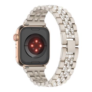 Apple Watch Series 41mm / 40mm / 38mm klockarmband i metall - Stjärnljus