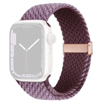 Apple Watch Series 41mm / 40mm / 38mm Nylon Rem Rembyte - Rökig Lila