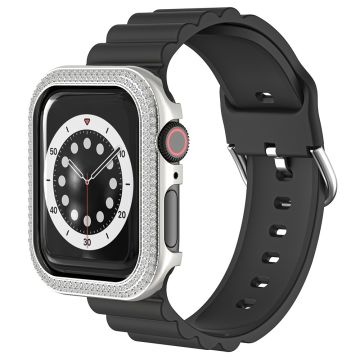 Strassdekor i zinklegering Klockfodral Apple Watch SE / SE (2022) / SE (2023) / Serie 6 / 5 / 4 40mm - Silver