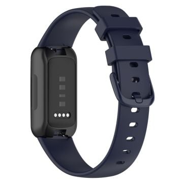 Fitbit Inspire 3 Silikonarmband Sportklockarmband, Storlek: L - Mörkblå