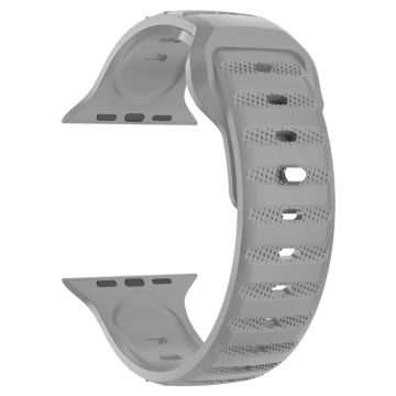 Apple Watch Series 41mm - 40mm - 38mm Universalarmband Fluorkubber klockarmband - Grå