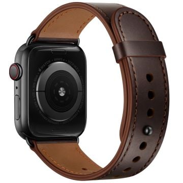 Apple Watch Series 41mm - 40mm - 38mm Universalarmband - Mörkbrun + Mörkbrun