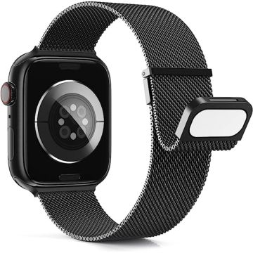 Apple Watch Series 41mm - 40mm - 38mm Universal klockarmband i rostfritt stål - Svart