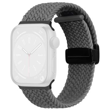 Apple Watch Series 41mm - 40mm - 38mm Universal Nylon klockarmband Magnetiskt armband - Rymdgrå