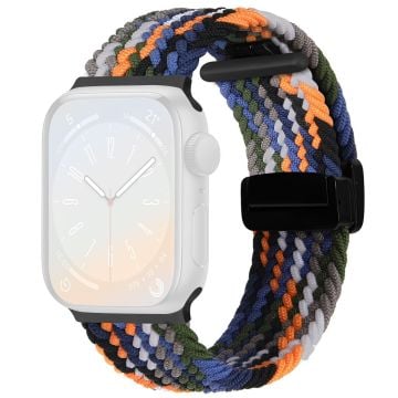 Apple Watch Series 41mm - 40mm - 38mm Universal Nylon klockarmband Magnetiskt armband - Denim Flerfärgad