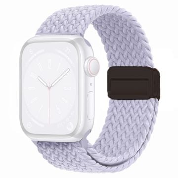 Apple Watch Series 41mm - 40mm - 38mm Universal Nylon klockarmband Magnetiskt armband - Dimma Lila