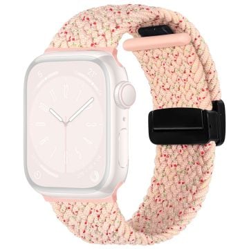 Apple Watch Series 49mm - 45mm - 44mm - 42mm Universal klockarmband Nylonarmband - Stjärnljus Rosa