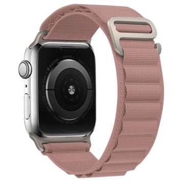 KALEBOL Apple Watch Series 49mm - 45mm - 44mm - 42mm Universal Nylon klockarmband - Rosa Ros