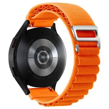 KALEBOL KLB-GSNL-001 Huawei Watch GT 4 41mm / Garmin Venu 3S 18mm Klockarmband Justerbart nylonband - Orange