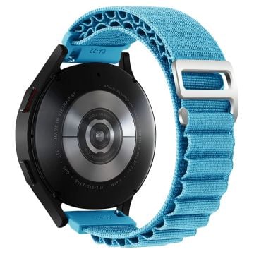 KALEBOL KLB-GSNL-001 Samsung Galaxy Watch3 45mm / Huawei Watch GT4 46mm Klockarmband 22mm Nylonarmband - Blå