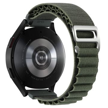 KALEBOL KLB-GSNL-001 Samsung Galaxy Watch3 45mm / Huawei Watch GT4 46mm Klockarmband 22mm Nylonarmband - Grön