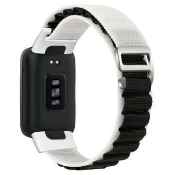 KALEBOL KLB-GSNL-001 Xiaomi Mi Band 7 Pro Nylonband Mjukt ersättningsarmband för klocka - Stjärnljus + Svart