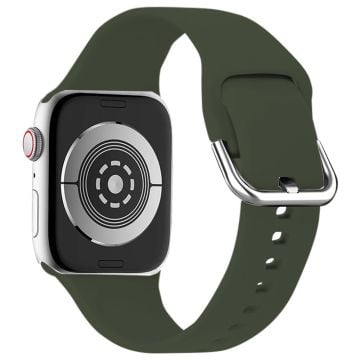 KALEBOL Apple Watch Series 41mm - 40mm - 38mm Universal klockarmband i silikon - Svartaktig Grön