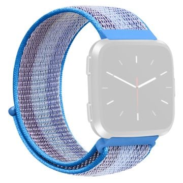 KALEBOL KLB-NLHH-001 Fitbit Versa 3 / Versa 4 / Sense / Sense 2 Klockarmband Nylon Loop Strap - Sjöblå