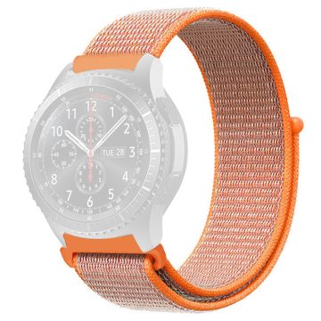 KALEBOL KLB-NLHH-001 Samsung Galaxy Watch3 45mm / Huawei Watch GT4 46mm Klockarmband 22mm Nylon Armband - Orange