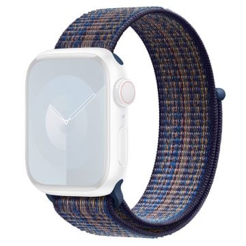 KALEBOL Apple Watch Series 41mm - 40mm - 38mm Universal Nylon Loop klockarmband - Safir + Orange