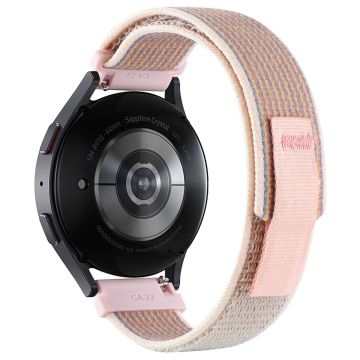 KALEBOL KLB-YJNLHH-001 Samsung Galaxy Watch6 / Watch6 Classic Nylonarmband 20mm Klockarmbandsögla Fästanordning - Rosa