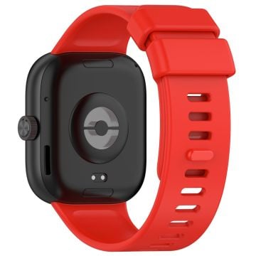 Xiaomi Redmi Watch 4 / Smart Band 8 Pro Silikonarmband med klockfodral - Röd