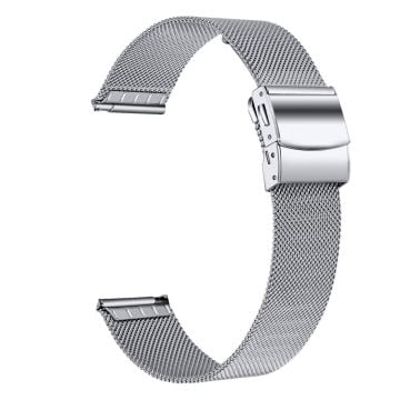 Kompatibel med Fitbit Charge 3 / 4 / SE Antikollisionsarmband i rostfritt stål och metall - Silver