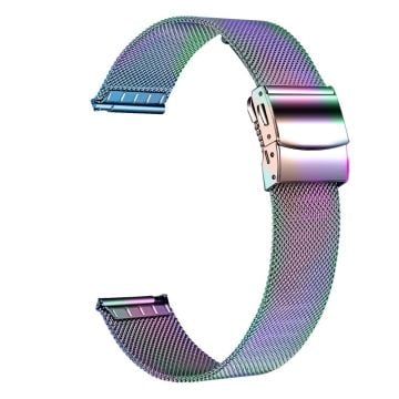 Fitbit Charge 3 / 4 / SE Moderiktigt armband för smarta klockor i rostfritt stål - Flerfärgad