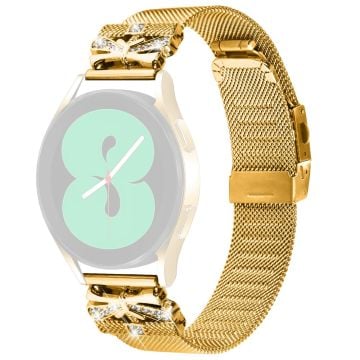 Huami Amazfit Cheetah Pro Justerbart Milanoband 20mm Butterfly Design Armband i rostfritt stål - Guld