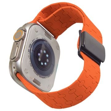 Apple Watch Series 41mm - 40mm - 38mm klockarmband i flytande silikon - Orange