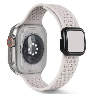 Apple Watch Series 41mm - 40mm - 38mm Magnetiskt silikonarmband - Stjärnljus