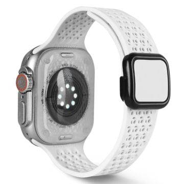 Apple Watch Series 41mm - 40mm - 38mm Magnetiskt silikonarmband - Vit