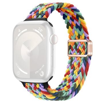 Apple Watch Series 49mm - 45mm - 44mm - 42mm Klockarmband Flätat nylonband - W Textur + Färgstark