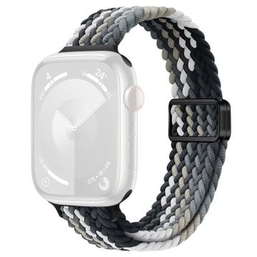 Apple Watch Series 41mm - 40mm - 38mm Klockarmband med magnetiskt spänne - Svart Grå