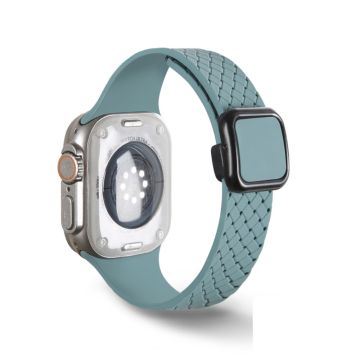 Apple Watch Series 41mm - 40mm - 38mm Klockarmband Armband med vävd textur - Ljusgrön