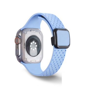 Apple Watch Series 41mm - 40mm - 38mm Klockarmband Armband med vävd textur - Klar Himmelsblå