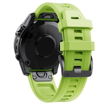 KALEBOLKLB-TXGJ-001 Garmin Fenix 7S / 7S Pro 20 mm klockarmband i silikon med trapetsformade hål - Grön