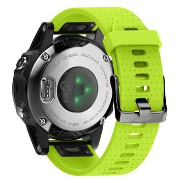 KALEBOL KLB-YDGJ-001 Garmin Fenix 7S / Fenix 7S Pro Klockarmband 20mm Dot Texture Silikonarmband - Grön