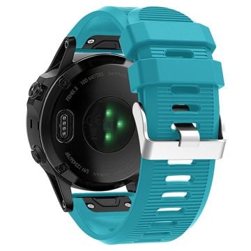 KALEBO LKLB-HWGJ-001 Garmin Fenix 6X / Fenix 7X / Instinct 2X Smart Watch Band QuickFit 26mm silikonarmband - Officiell Blå