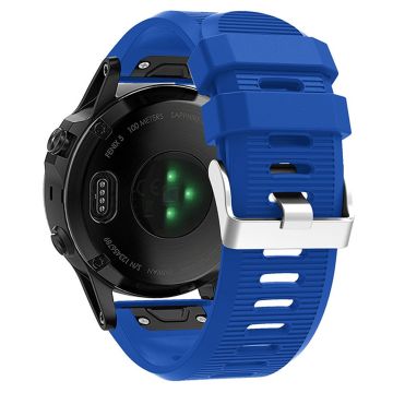 KALEBO LKLB-HWGJ-001 Garmin Fenix 6X / Fenix 7X / Instinct 2X Smart Watch Band QuickFit 26mm silikonarmband - Blå