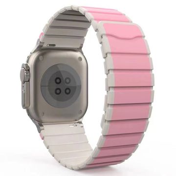 KALEBOL KLB-SSCXGJ-001 Armband Apple Watch Series 41mm - 40mm - 38mm Magnetiskt silikonarmband - Rosa