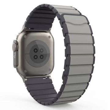 KALEBOL KLB-SSCXGJ-001 Armband Apple Watch Series 41mm - 40mm - 38mm Magnetiskt silikonarmband - Grå