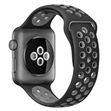 KALEBOL Storlek S / M Apple Watch Series 41mm - 40mm - 38mm Silikonarmband - Svart + Grå