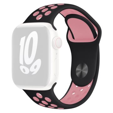 KALEBOL Storlek S / M Apple Watch Series 41mm - 40mm - 38mm Silikonarmband - Svart + Rosa