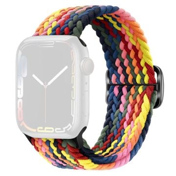 KALEBOL Apple Watch Series 49mm - 45mm - 44mm - 42mm Nylonflätat klockarmband - Flerfärgad