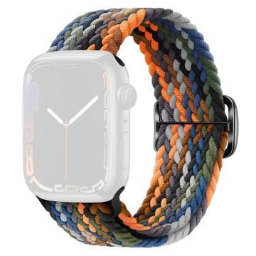 KALEBOL Apple Watch Series 49mm - 45mm - 44mm - 42mm Nylonflätat klockarmband - Camo Flerfärgad