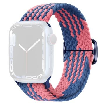 KALEBOL KLB - BZNL - 001 Apple Watch Series 41mm - 40mm - 38mm Nylon klockarmband - Blå + Rosa