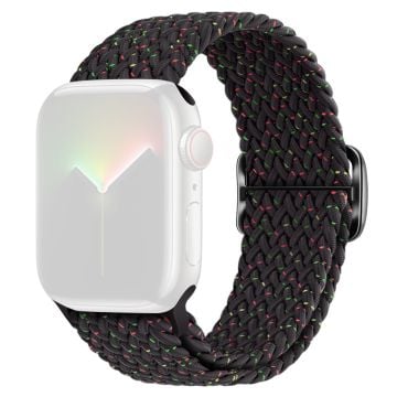 KALEBOL KLB - BZNL - 001 Apple Watch Series 41mm - 40mm - 38mm Nylon klockarmband - Stjärnljus Svart