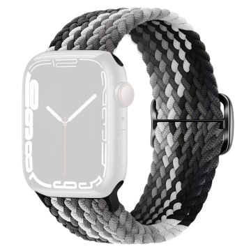 KALEBOL KLB - BZNL - 001 Apple Watch Series 41mm - 40mm - 38mm Nylon klockarmband - Svart Grå