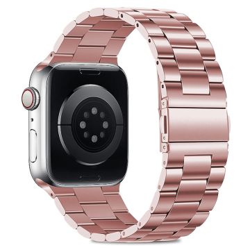 KALEBOL Apple Watch Series 41mm - 40mm - 38mm Klockarmband i rostfritt stål - Rosa Ros