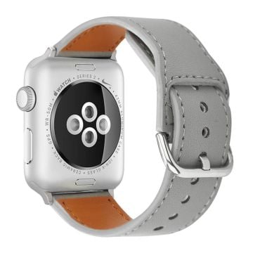 KALEBOL KALEBOL Apple Watch Series 41mm - 40mm - 38mm Smart klockarmband Veganläderarmband - Grå