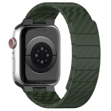 KALEBOL KLB-XWCX-001 Apple Watch Series 41mm - 40mm - 38mm Magnetiskt stötskyddande klockarmband - Grön