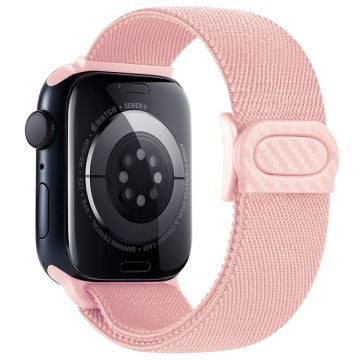 Apple Watch Series 41mm - 40mm - 38mm Klockarmband Elastiskt nylonarmband - Rosa