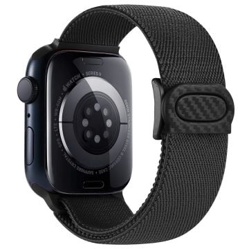 Apple Watch Series 41mm - 40mm - 38mm Klockarmband Elastiskt nylonarmband - Svart